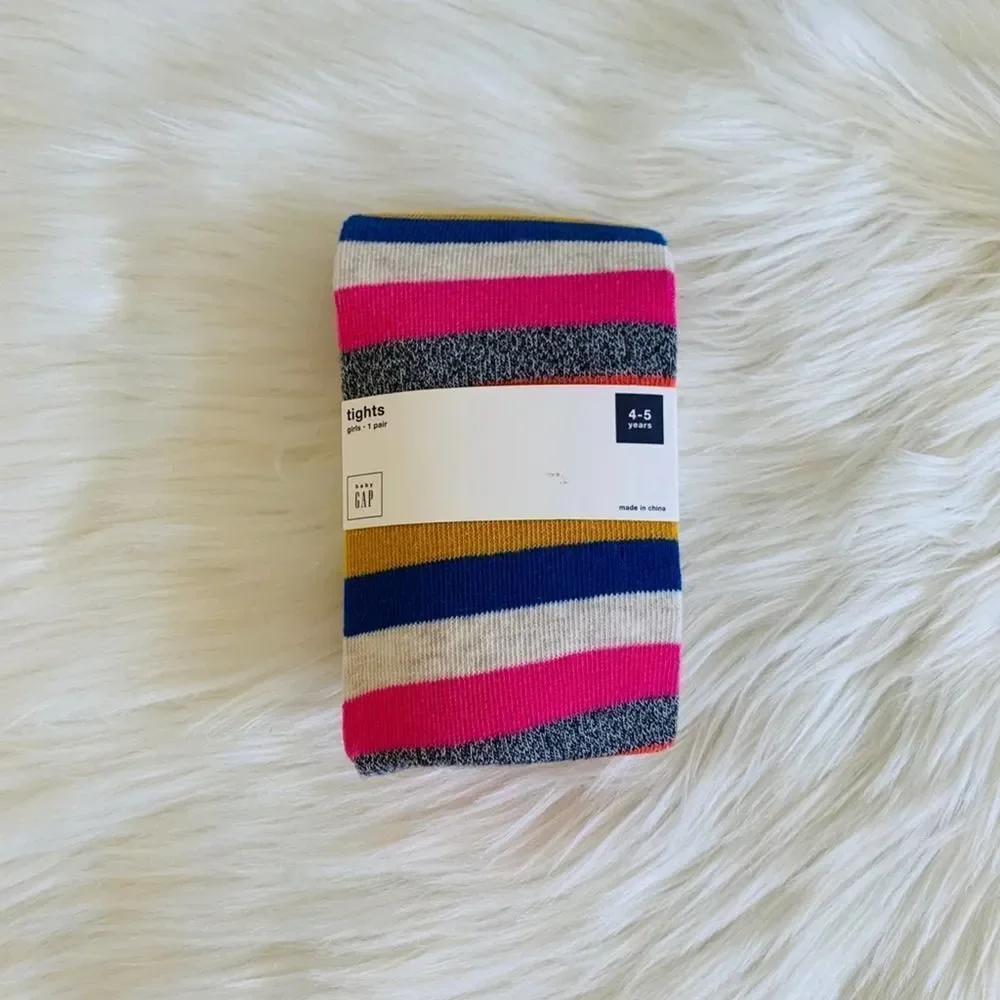 NWT Baby GAP Girls Multi Color Tights!